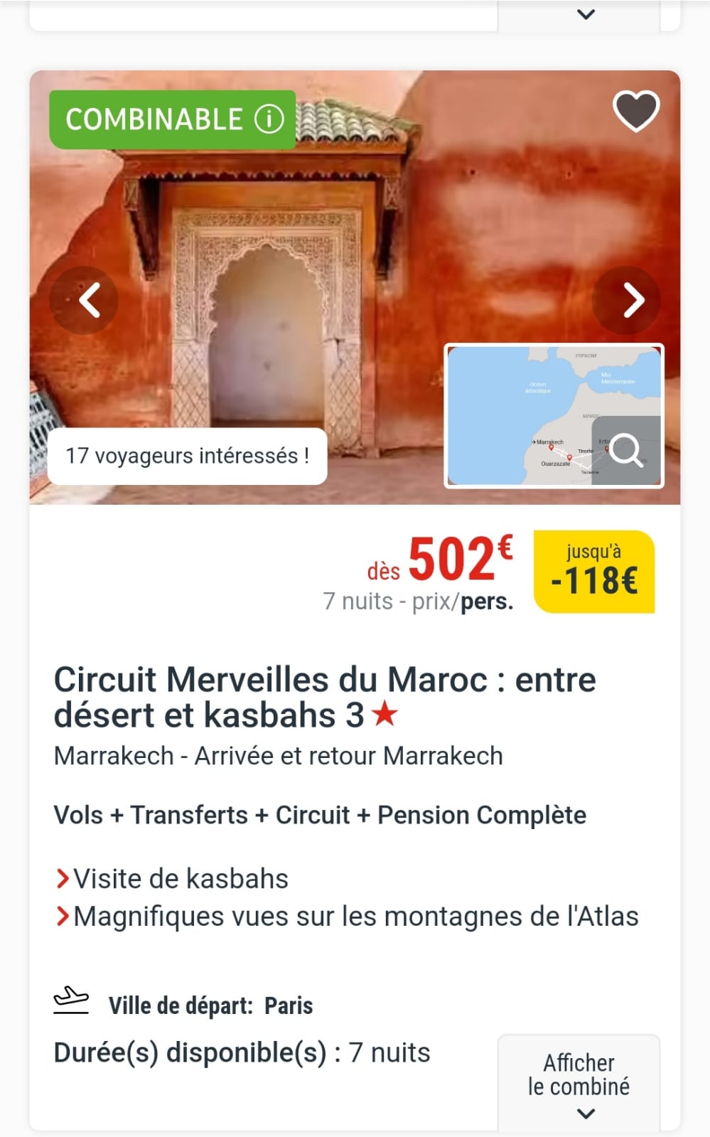 CIRCUIT LES MERVEILLES DU MAROC